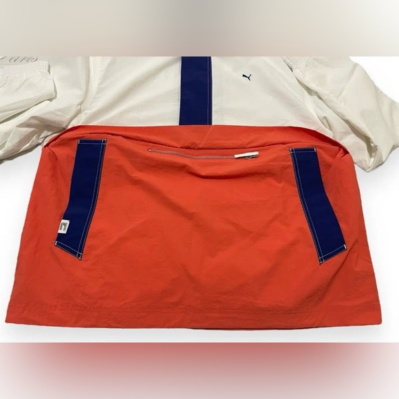 Puma Cordura MMQ Half Zip Lightweight Pullover Outerwear Salmon Jacket Men - Picture 3 of 6